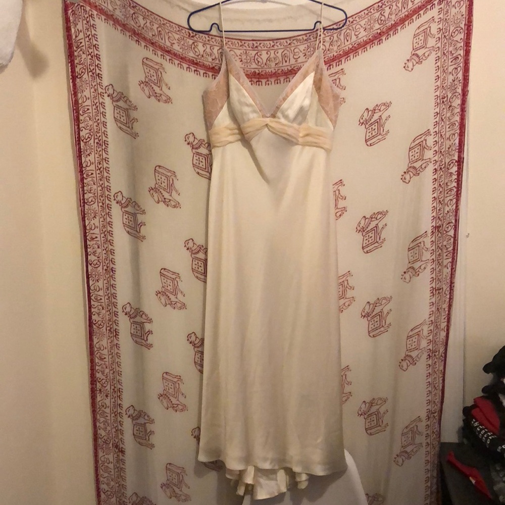 Gorgeous Carmen Marc valvo ivory dress